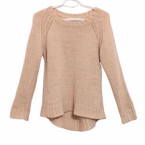 ZARA sweater Knit blush pink wool crewneck sweater size Medium @W